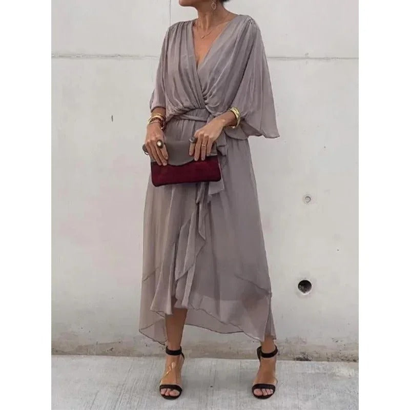 Monica® - Vestido de Seda + Brazalete de Regalo