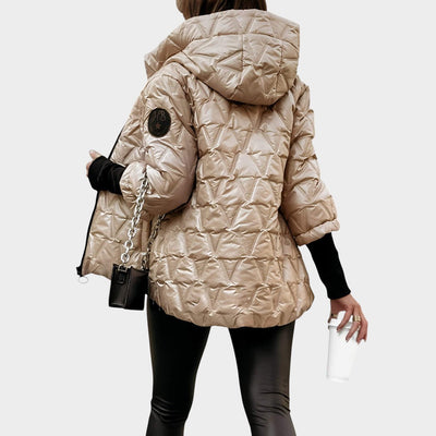 Christina™ | Chaqueta con capucha estilo patchwork