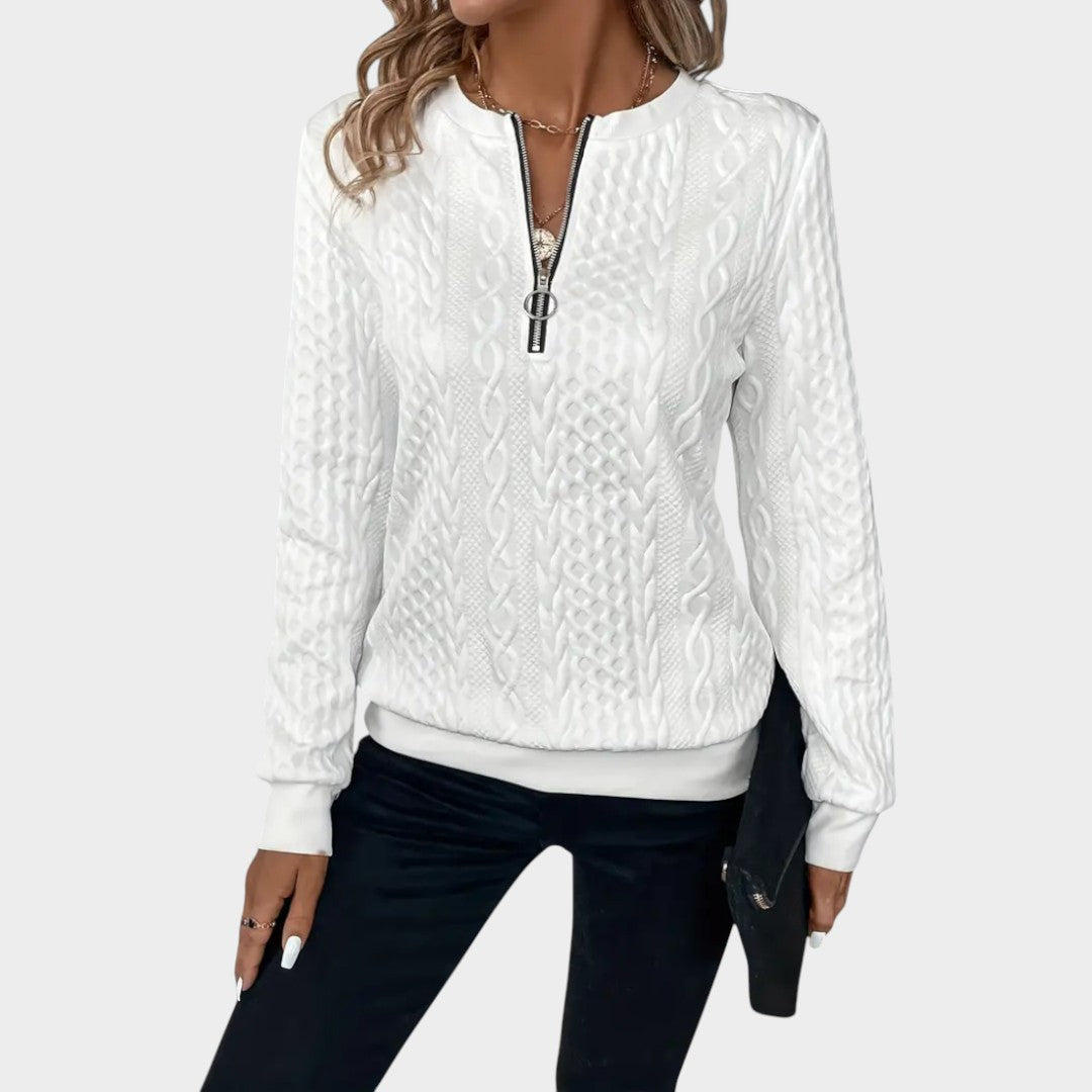 Zoey™ | Jersey de Punto con Cremallera Suave