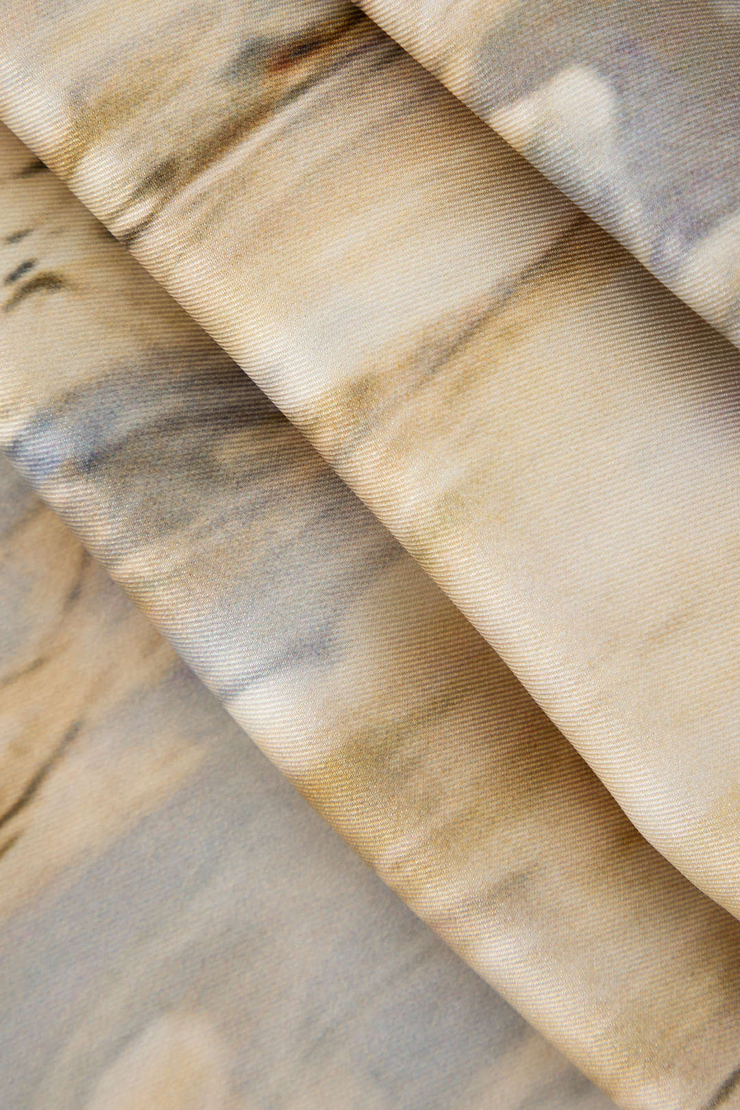 Inna Pantalones Rectos de Cintura Alta con Estampado de Mármol