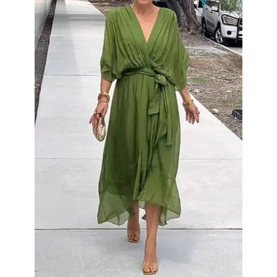 Monica® - Vestido de Seda + Brazalete de Regalo