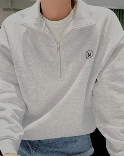 Duna | Jersey de Algodón con Cierre de Cremallera