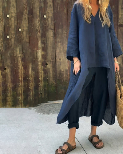 Conjunto Marina -  Blusa + Pantalón de Regalo🎁