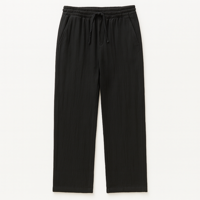 Ceuta | Pantalones de Lino Holgados con Cintura Ajustable