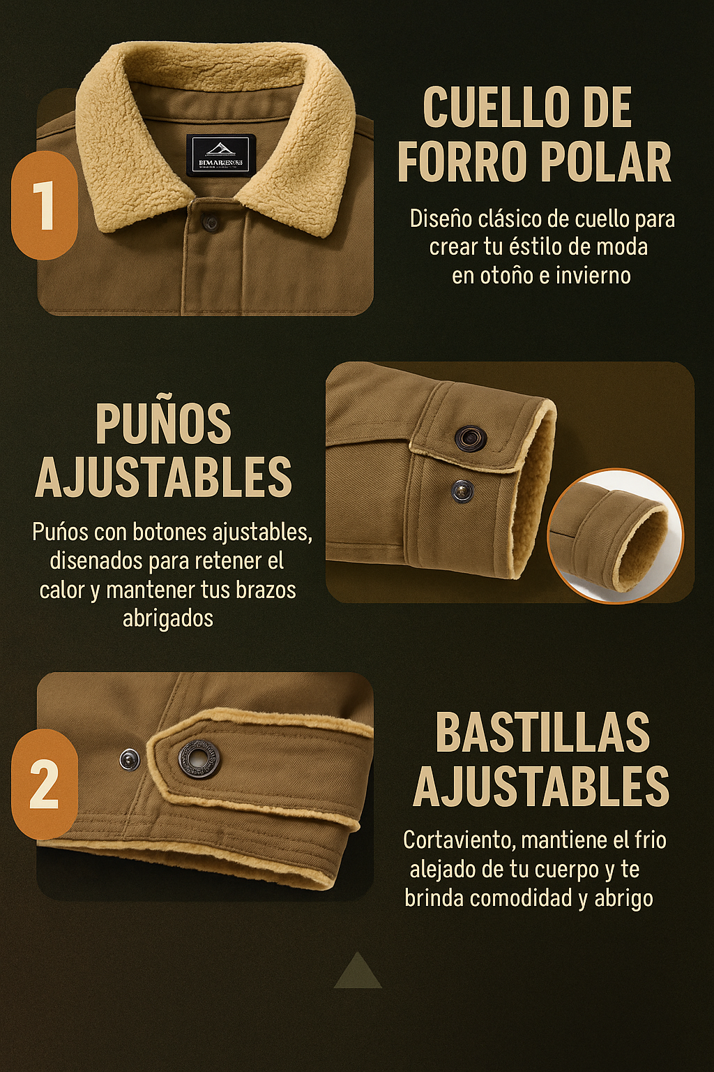 Mountain Core – Chaqueta de forro polar de lana