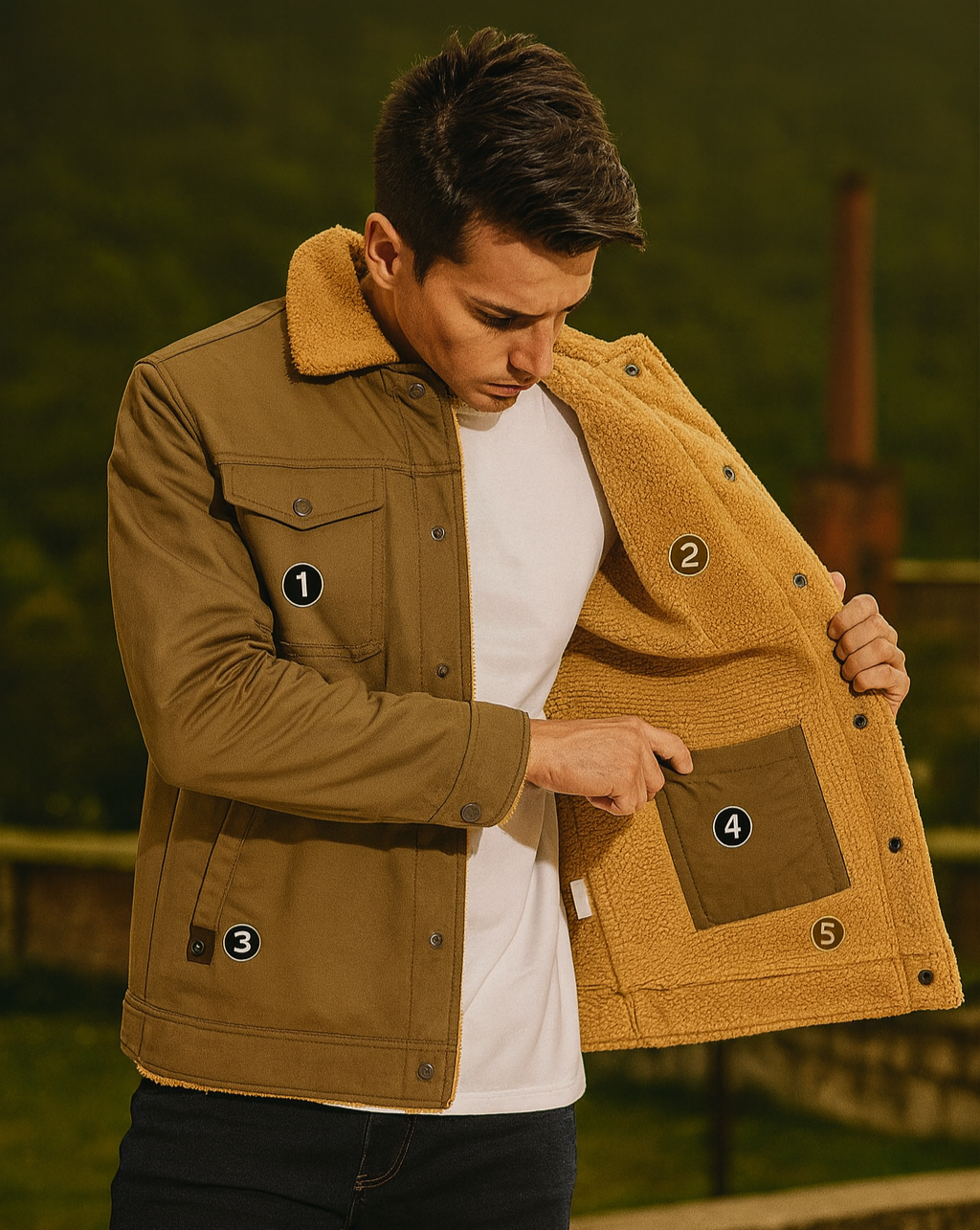 Mountain Core – Chaqueta de forro polar de lana