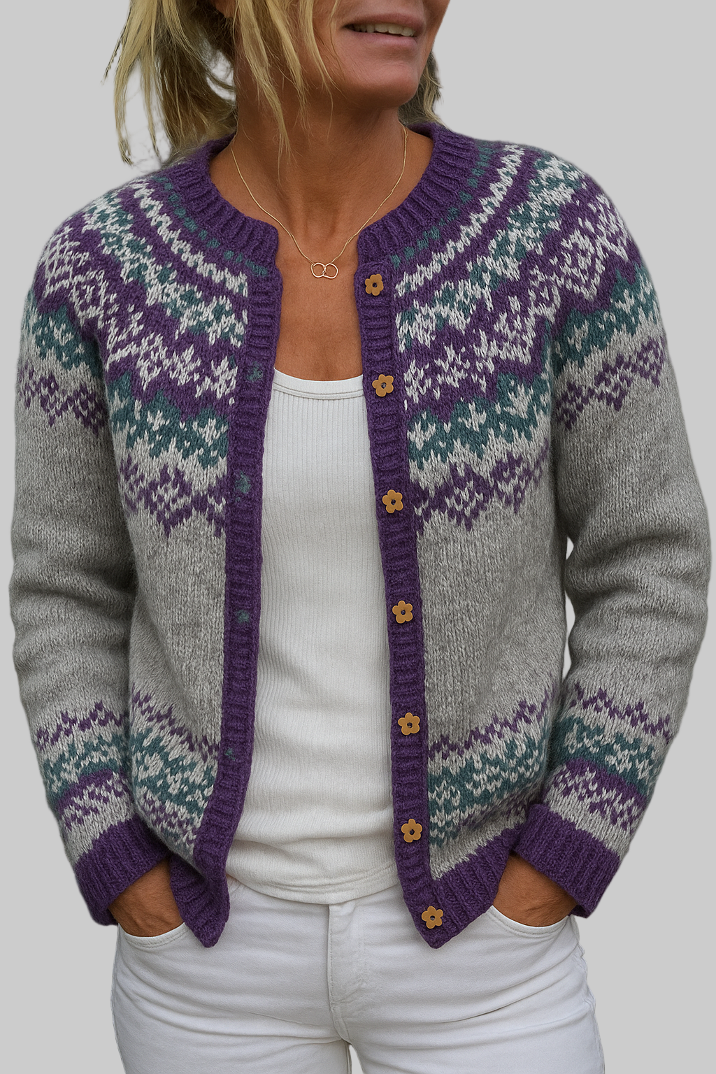 Naomie | Cárdigan Vintage Islandés