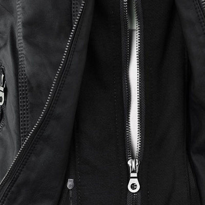 Gia™ | Chaqueta de cuero estilo motorista