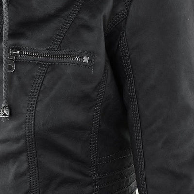Gia™ | Chaqueta de cuero estilo motorista