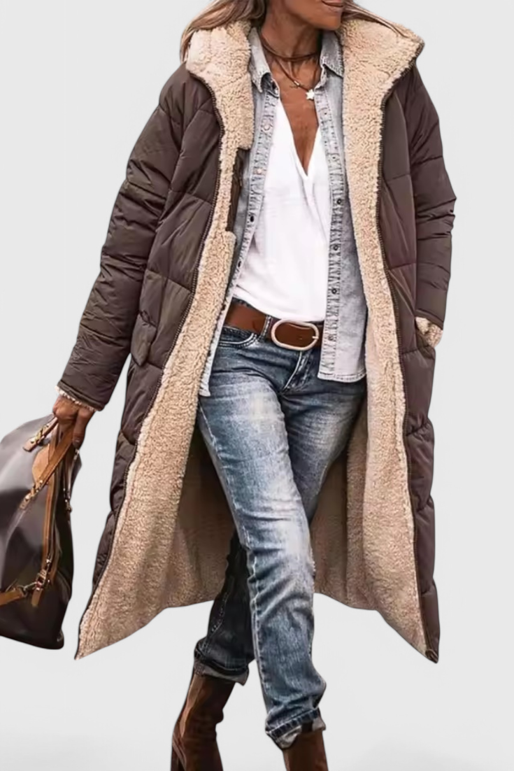 Blanca | Diaria Parka Suave y Acolchada para Comodidad