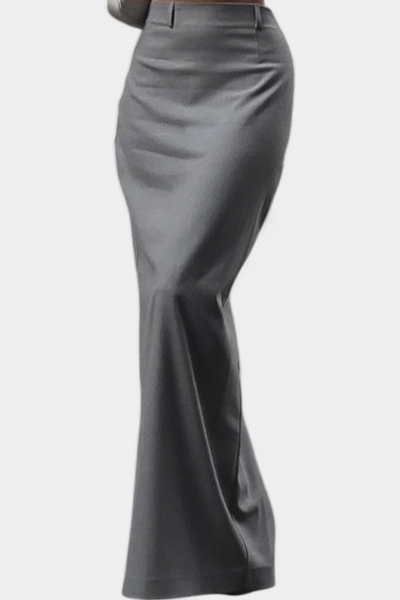 Sherrie Falda de Tiro Alto con Abertura Trasera