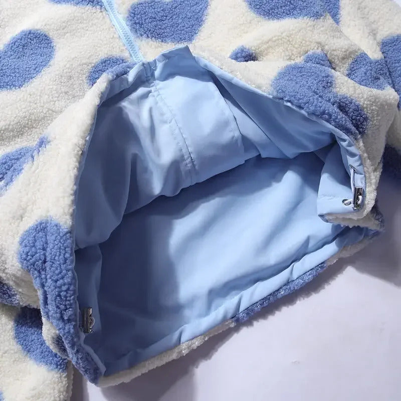 Dianne™ | Chaqueta reversible con estampado de corazones y diseño cómodo