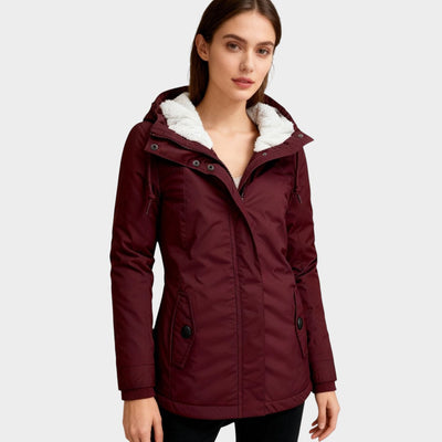 Anna™ | Chaqueta otoñal larga de felpa