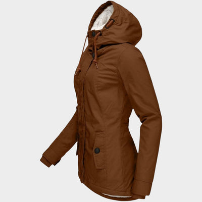 Anna™ | Chaqueta otoñal larga de felpa