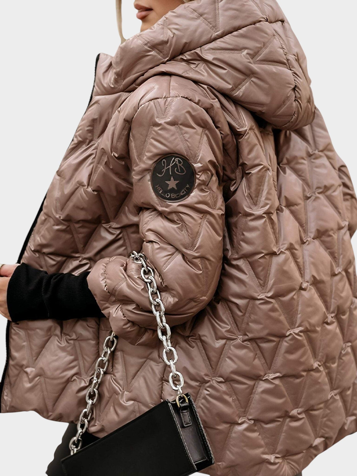 Christina™ | Chaqueta con capucha estilo patchwork