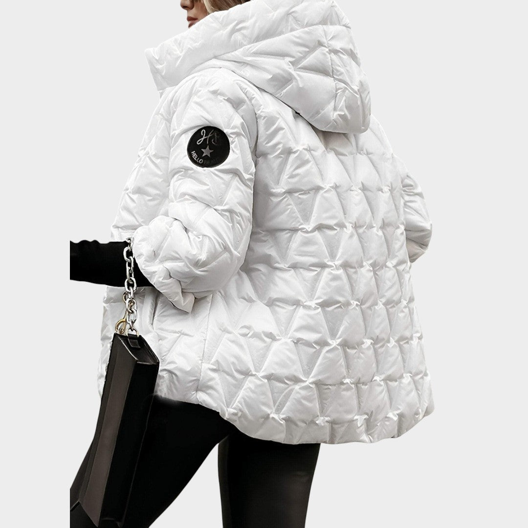 Christina™ | Chaqueta con capucha estilo patchwork