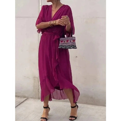 Monica® - Vestido de Seda + Brazalete de Regalo