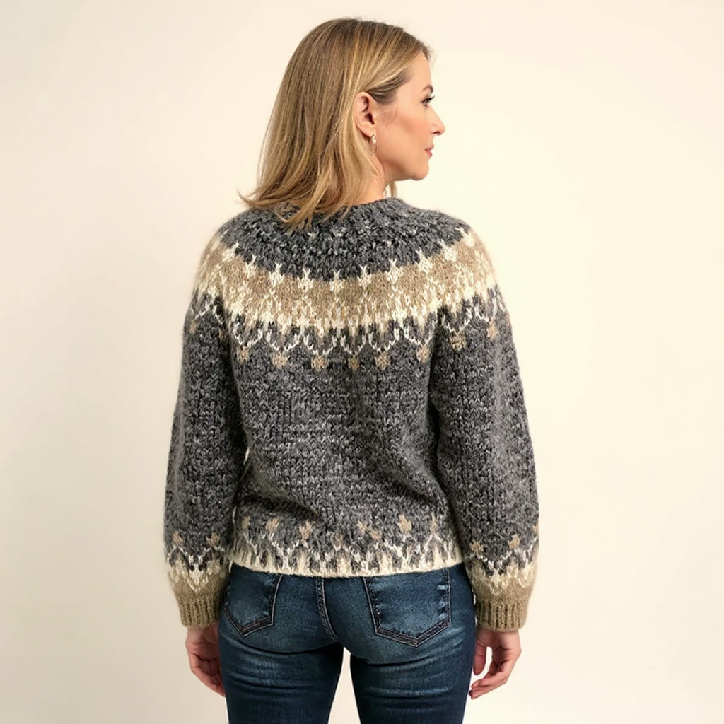 Samantha | Handgemachter Vintage-Pullover