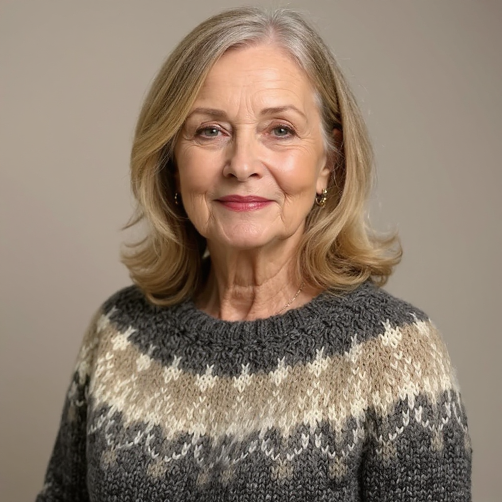 Samantha | Handgemachter Vintage-Pullover