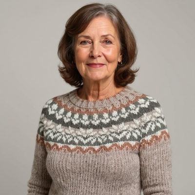 Olivia | Handgemachter Vintage-Pullover