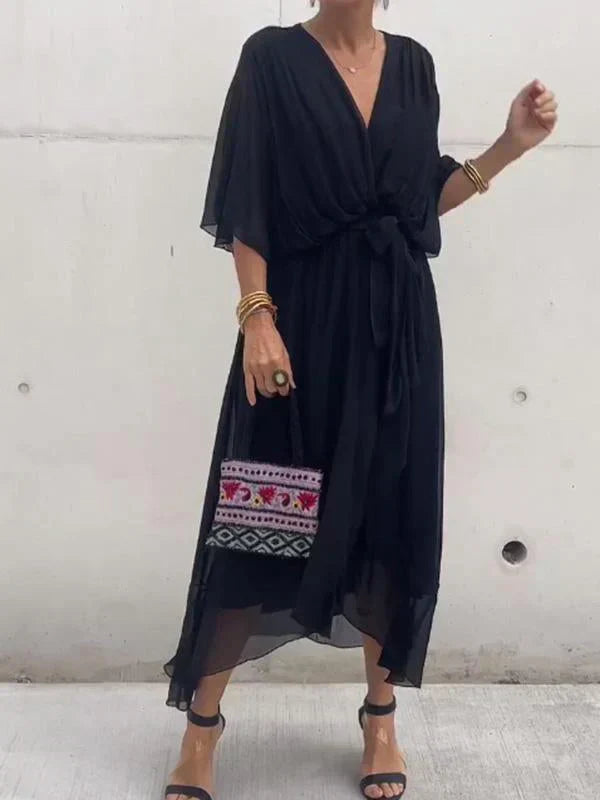 Monica® - Vestido de Seda + Brazalete de Regalo