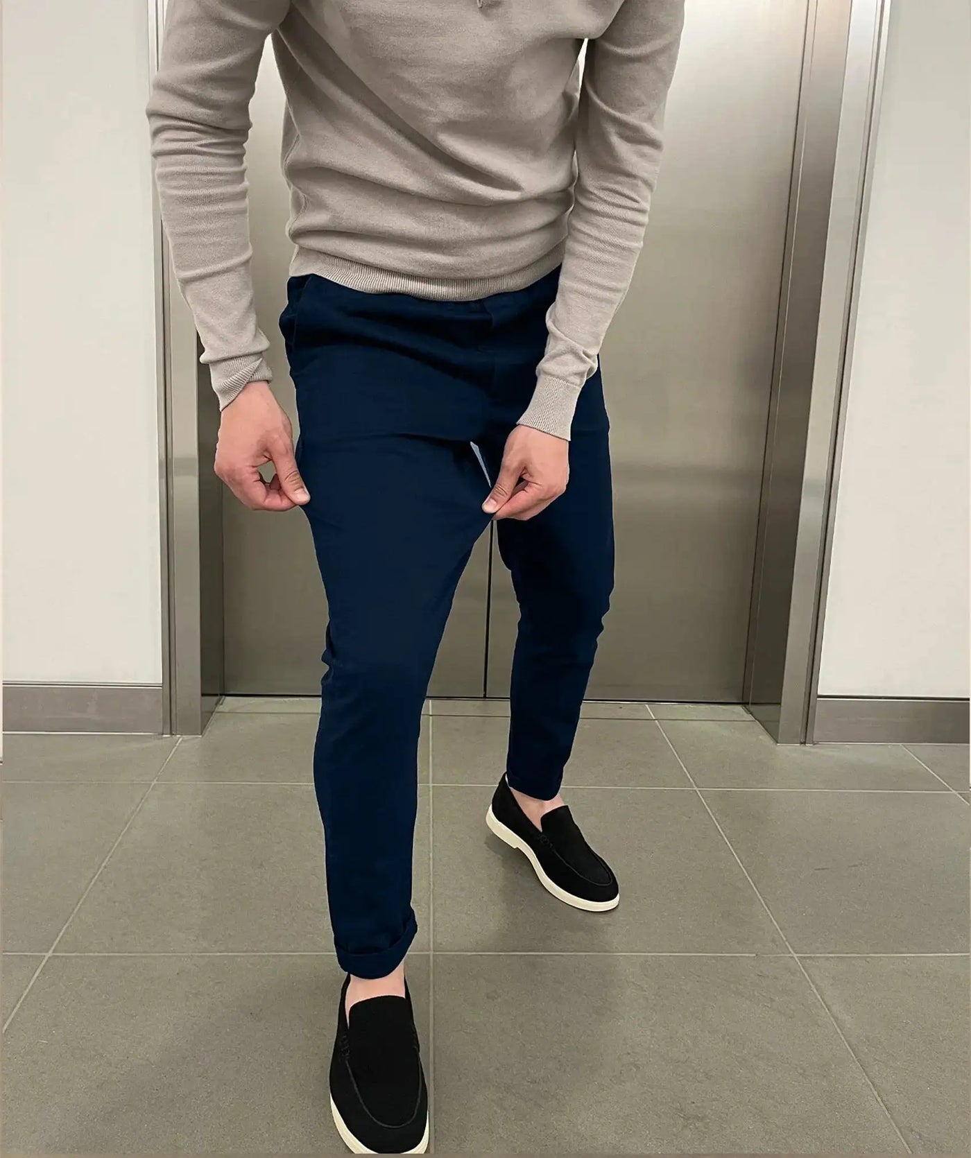 Jerez | Chino elásticos slim de lujo