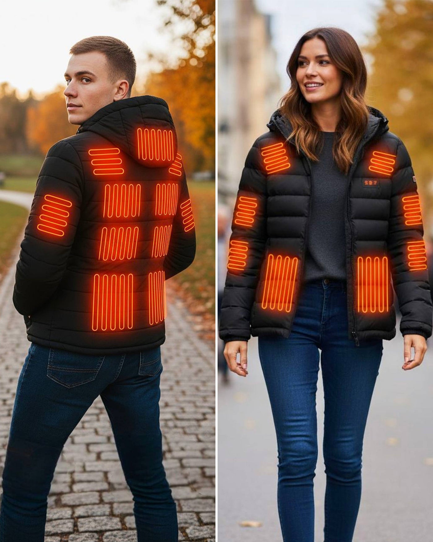 Chaqueta Térmica con Sistema de Calefacción Unisex